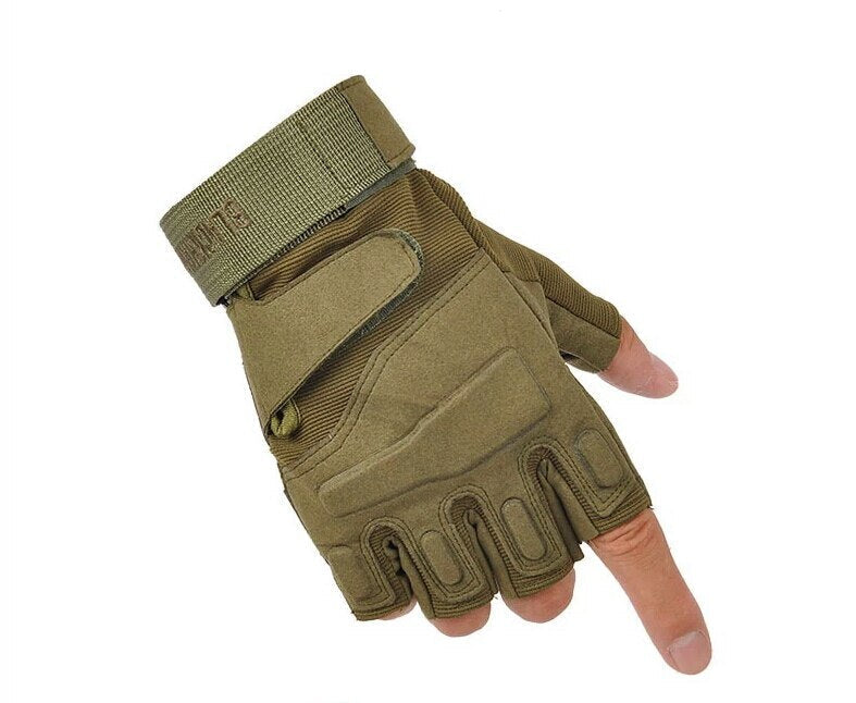 Taktische Halbfingerhandschuhe für Herren zum Schießen, Wandern, Camping, Militär, Jagen, Airsoft und Outdoor-Sport