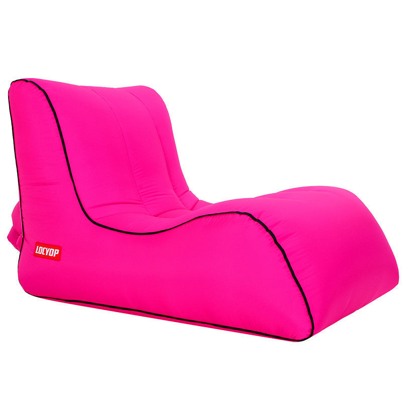 Camping Inflatable Armchair Air Sofa Chair - Beach Couch, Summer Pool Foldable Lounger