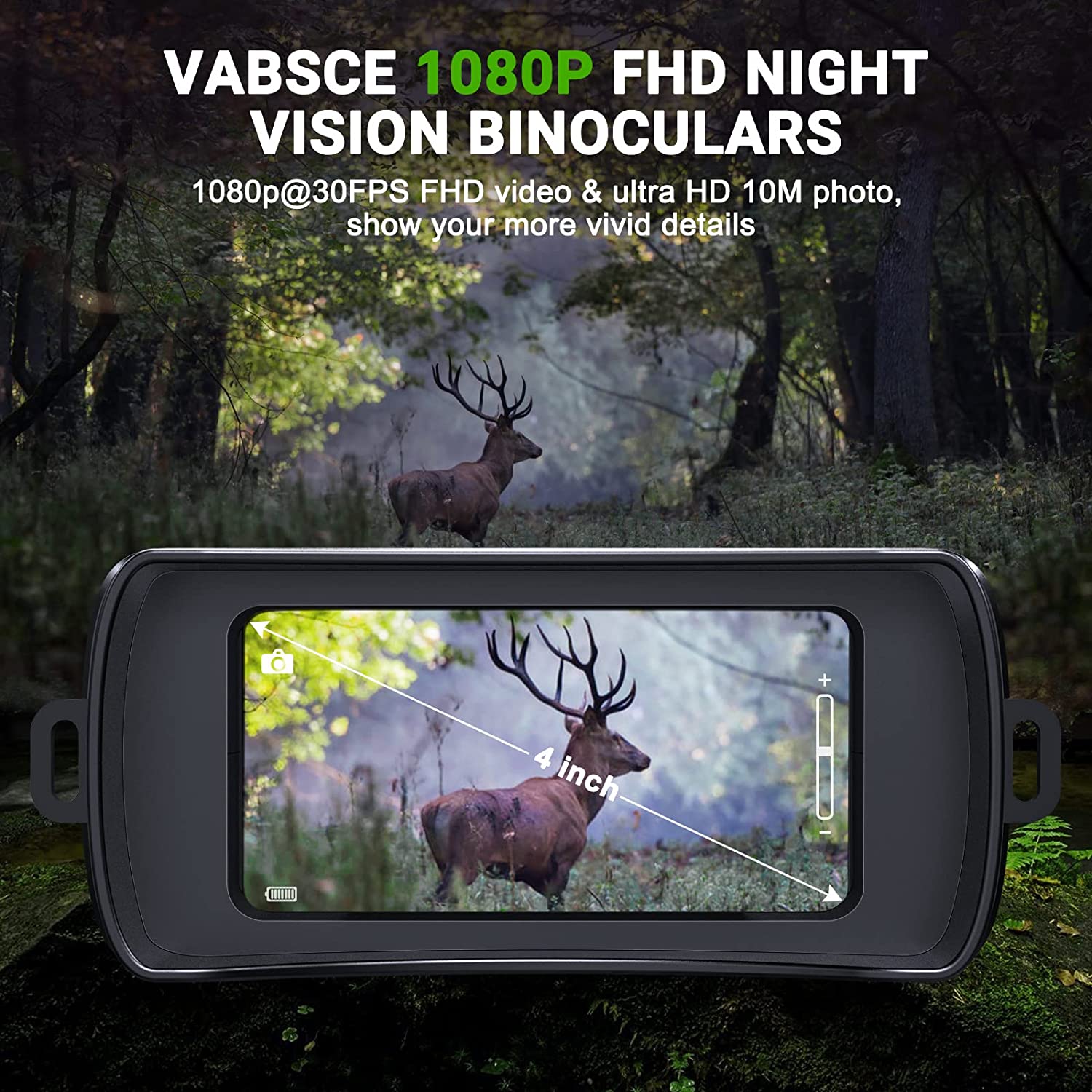 1080p FHD Night Vision Goggles for Complete Darkness - Ideal for Hunting, Camping, Travel, and Surveillance