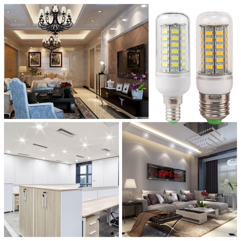 LED Corn Light Bulbs - Bright Indoor Lighting for Home, Table, Desk, and Candle Light Lamps