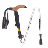 Lightweight Foldable Trekking Poles - Portable Hiking Sticks & Walking Crutches for Camping & Elderly