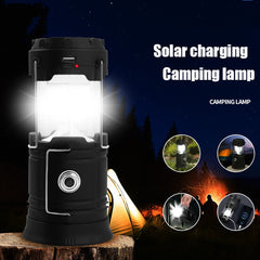 Solar Outdoor Camping Lamp - Multifunctional, Portable, Strong Light, Emergency Lantern, 18650 Battery, Tent Use