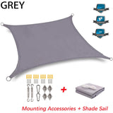 Waterproof UV Shade Sail - 300D Oxford Cloth for Garden, Terrace, Camping Sun Shelter