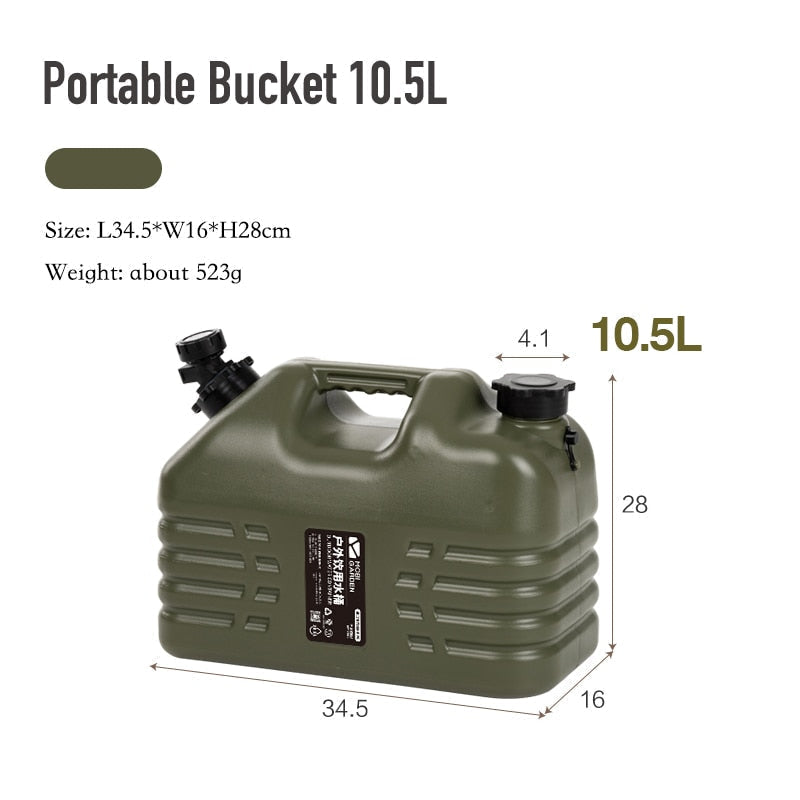 Outdoor Water Bucket with Faucet - Ideal for Camping, Fishing, Picnics, and Car Self-Driving Tours - Stores Drinks, Beer, Milk