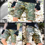 Men's Summer Tactical Cargo Shorts - Multi-Pocket Military Hiking Clothes