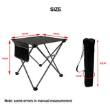 Lightweight Portable Folding Camping Table - Roll-up, Foldable for Fishing, Beach, Outdoor Picnic, Travel, Backpacking