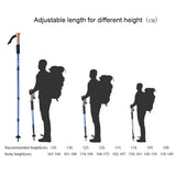 Telescopic Trekking Poles - Walking Sticks for Hiking, Camping, Climbing, Nordic Walking, and Accessories