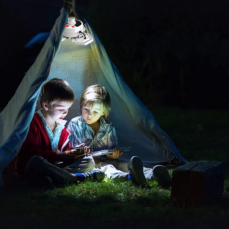 Portable Solar Camping Lamp with Hanging Hook & Remote Control - Ideal for Emergencies, Camping, and Hiking