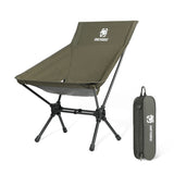 Portable High Back Camping Chair for Outdoor Fishing, Trekking, BBQ, Parties, Gardening, and Indoor Use