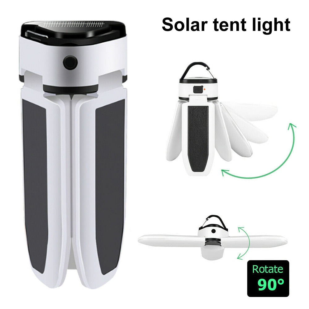 Camping Lantern LED Solar Light: Rechargeable Power Bank, Powerful Outdoor Lighting, Portable Flashlight, Emergency Lamp