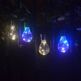 Waterproof LED Solar Panels for Outdoor Garden Camping Hanging Night Light Lamp Bulb