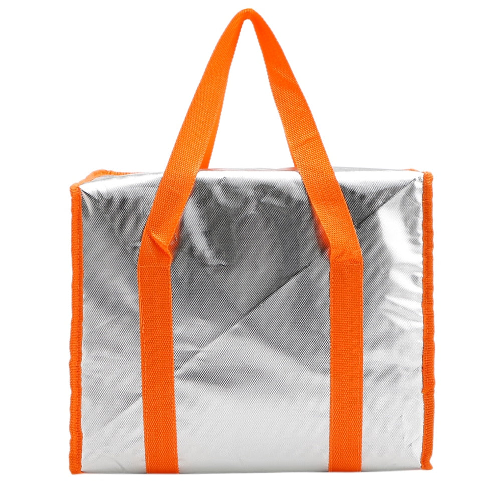 Insulated Cooler Bag - Aluminum Foil Thermal, Candy Color for Women, Kids, Students - Perfect for Picnics & Food Storage