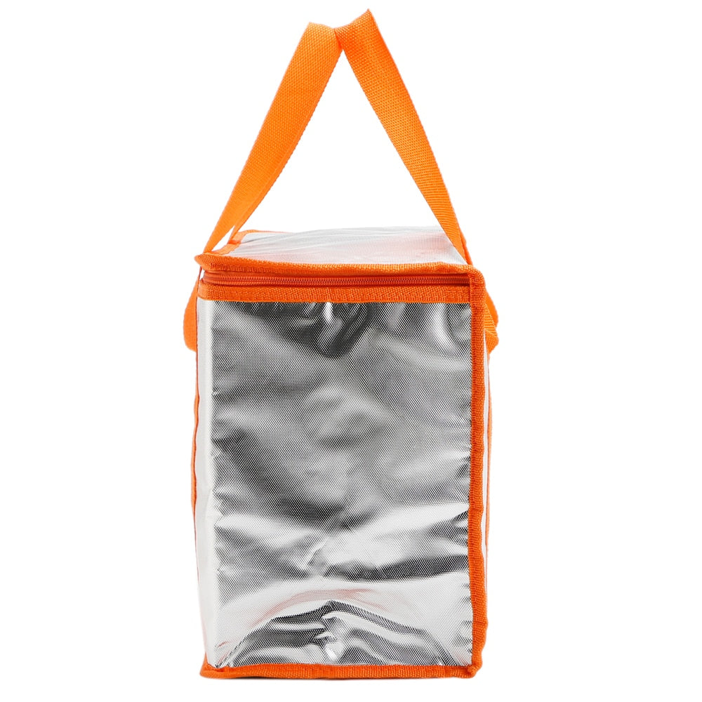 Insulated Cooler Bag - Aluminum Foil Thermal, Candy Color for Women, Kids, Students - Perfect for Picnics & Food Storage