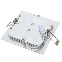 8W Square Ceiling Panel LED Light - White/Warm White, AC 85-265V