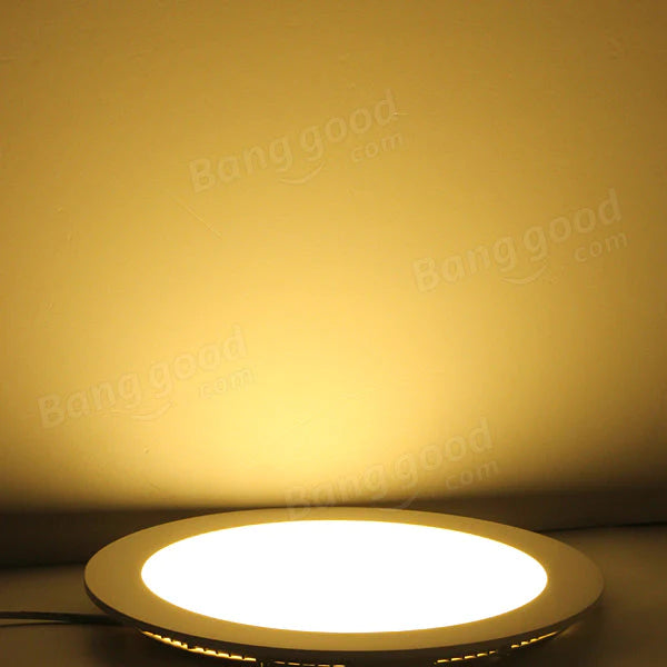 18W Ultra Thin Round LED Ceiling Panel Light, 85-265V Downlight