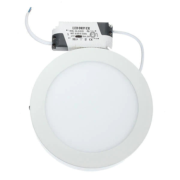 15W Round LED Panel Light for Wall/Ceiling, AC 85-265V Downlight Mount Lamp