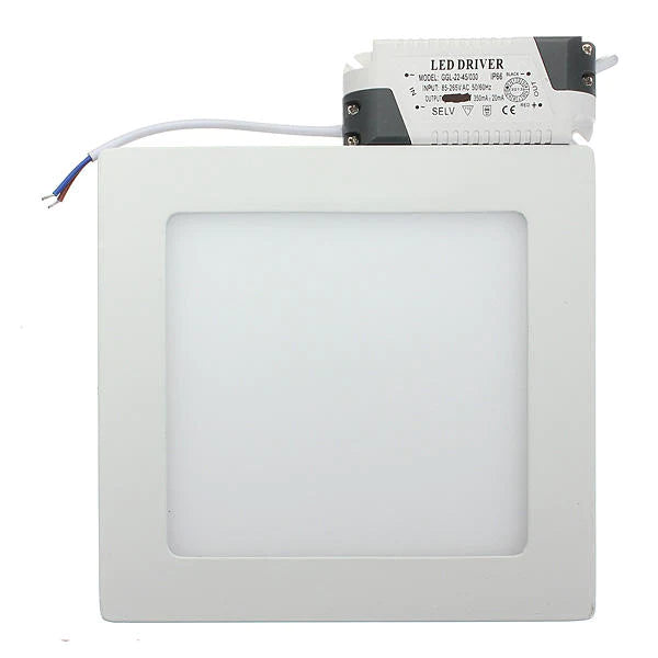 15W Square LED Panel Ceiling Down Light Lamp, AC 85-265V Energy Efficient Lighting