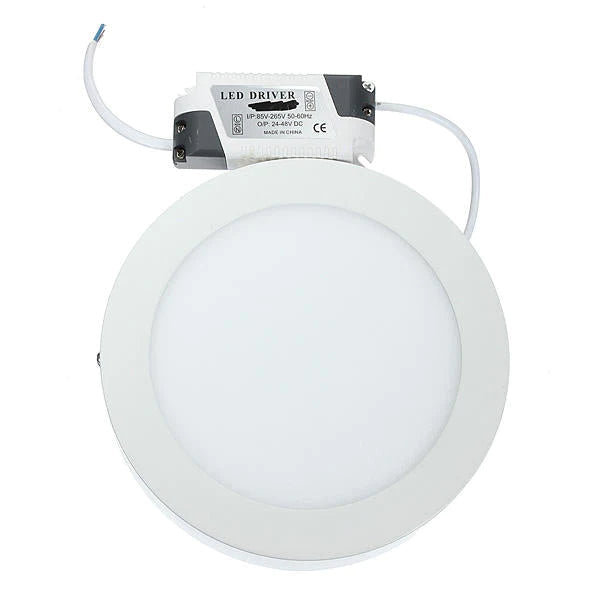 15W Round Dimmable LED Ceiling Panel Light, AC 85-265V