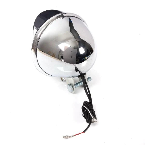 12V Universal Motorcycle Headlight with 25 LEDs and Chrome Case