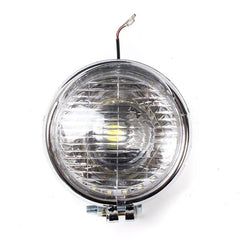 12V Universal Motorcycle Headlight with 25 LEDs and Chrome Case