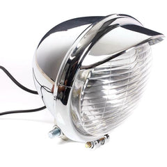 12V Universal Motorcycle Headlight with 25 LEDs and Chrome Case