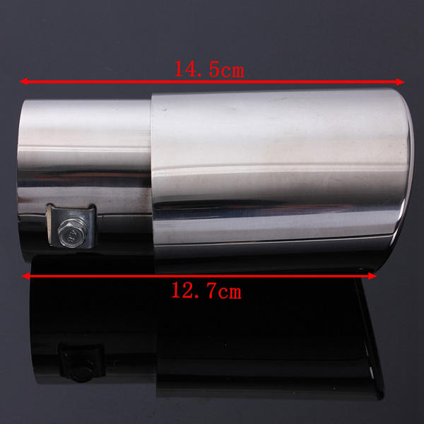 Universal Stainless Steel Car Exhaust Pipe for DIY Auto Modification - Straight Trail Design