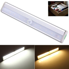 10 LED PIR Motion Sensor Light for Cabinet, Wardrobe, Bookcase, and Stairway