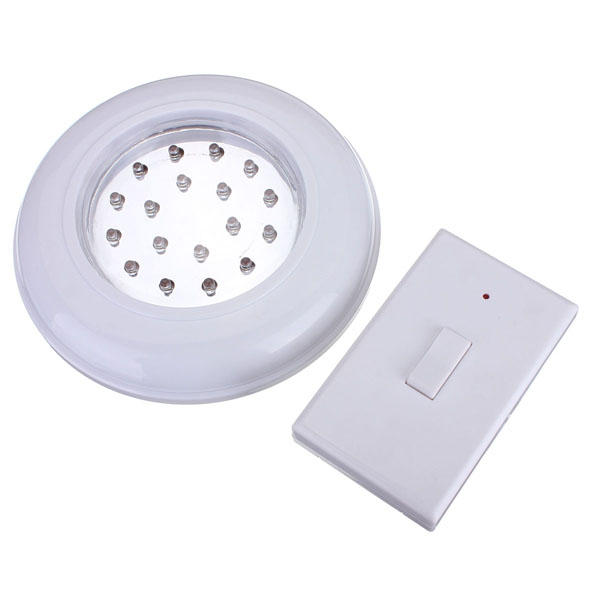 Battery Operated Wireless LED Night Light with Remote Control for Ceiling