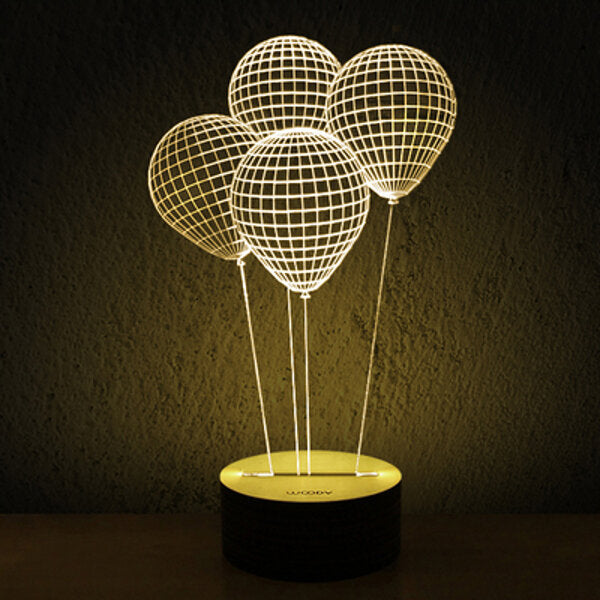 3D LED Night Light - Small Table Lamp for Holiday & Valentine's Day Decor