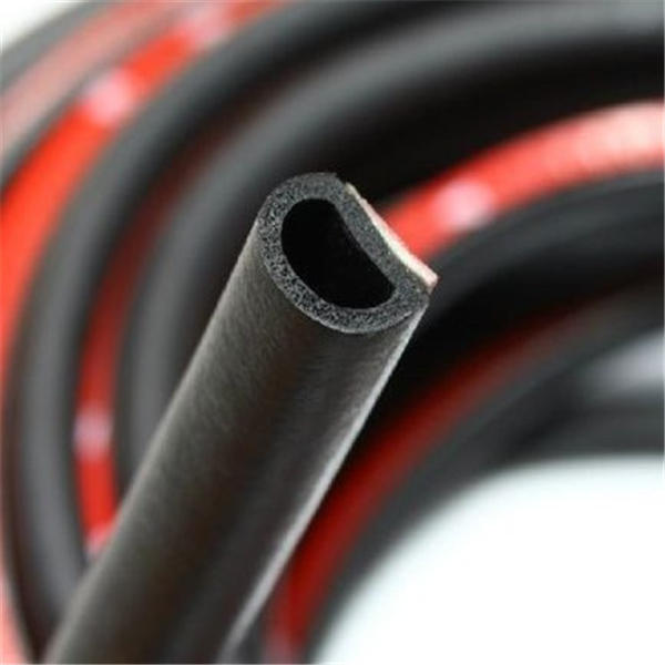 5M Small D Shape Rubber Seal Weather Strip for Car/Truck/Motor Door, 10x7.5mm