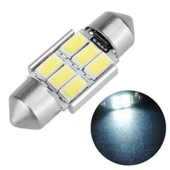 31MM 6SMD Canbus Error-Free White LED Interior Dome Light Bulb for Cars