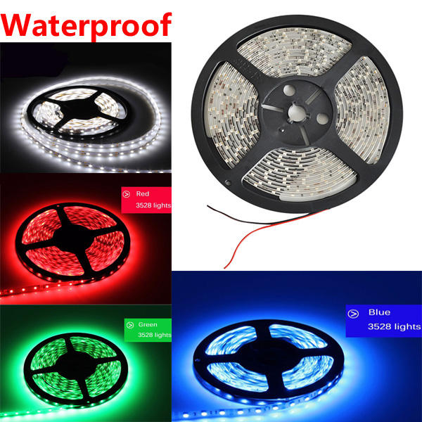 5M 300 LED Waterproof Car Decoration Strip Light, 12V, Four Colors