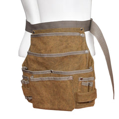Camping Multi-Tool Accessories: Adjustable Canvas Storage Apron with Multi-Pocket, Wear-Resistant Waist Bag