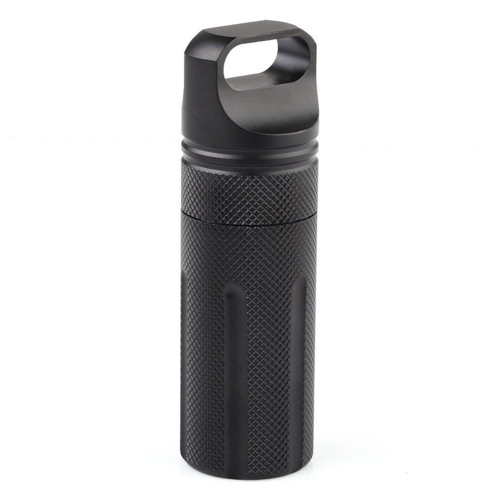 Waterproof Capsule EDC Hike Box - Outdoor Dry Bottle Seal Trunk Container for Medicine, Matches, and Survival Gear