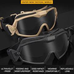 Outdoor Cycling, Sports, Skiing, Skating, Paintball, Hunting Safety Goggles - Eye Protection Glasses