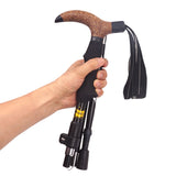 Lightweight Foldable Trekking Poles - Portable Hiking Sticks & Walking Crutches for Camping & Elderly