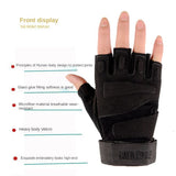 Men's Tactical Half Finger Gloves for Shooting, Hiking, Camping, Military, Hunting, Airsoft, and Outdoor Sports