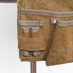 Camping Multi-Tool Accessories: Adjustable Canvas Storage Apron with Multi-Pocket, Wear-Resistant Waist Bag