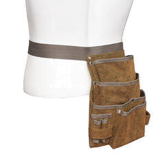 Camping Multi-Tool Accessories: Adjustable Canvas Storage Apron with Multi-Pocket, Wear-Resistant Waist Bag