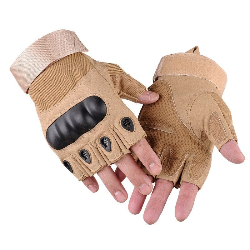 Men's Tactical Half Finger Gloves for Shooting, Hiking, Camping, Military, Hunting, Airsoft, and Outdoor Sports