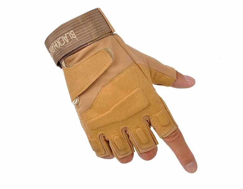 Men's Tactical Half Finger Gloves for Shooting, Hiking, Camping, Military, Hunting, Airsoft, and Outdoor Sports