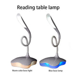 Dimmable Desk Lamp with Night Light, 360 Degree Swivel Head, Rechargeable for Study, Reading, Work, Camping