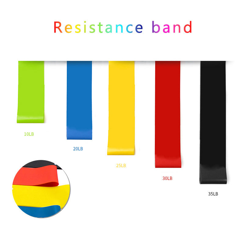 Yoga Resistance Bands - Indoor/Outdoor Fitness Equipment for Pilates, Training, and Workouts - Elastic Bands Accessories