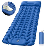 Double Camping Sleeping Mat - Self Inflatable, Extra Wide, Portable Nylon TUP Air Mattress for Outdoor Hiking