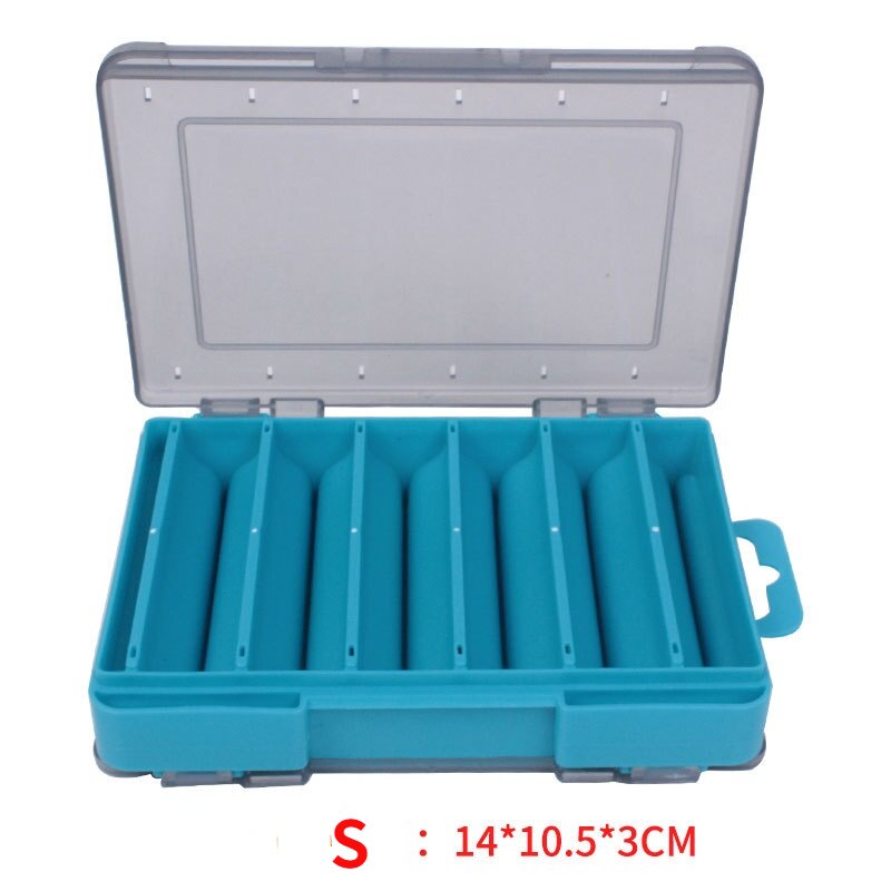 14-Compartment Waterproof Double-Sided Fishing Lure and Tackle Storage Box