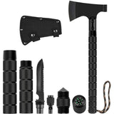 Foldable Tactical Axe Multi-Tool Kit: Emergency Gear, Portable Tomahawk, Survival Hatchet for Outdoor Camping