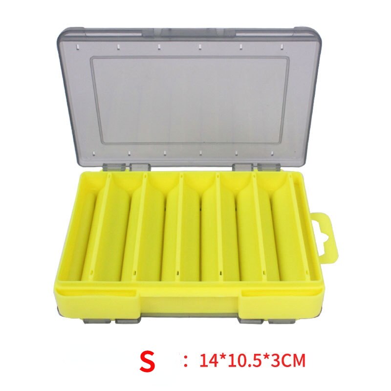 14-Compartment Waterproof Double-Sided Fishing Lure and Tackle Storage Box