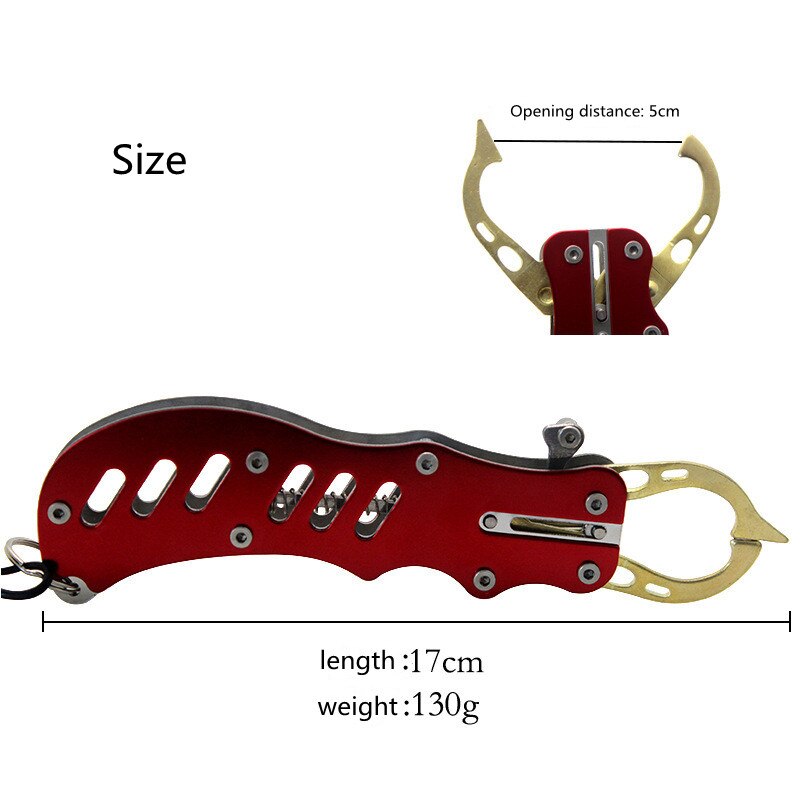 Stainless Steel Fishing Pliers & Fish Lip Gripper - Hook Remover & Controller Clamp - Essential Fishing Accessories