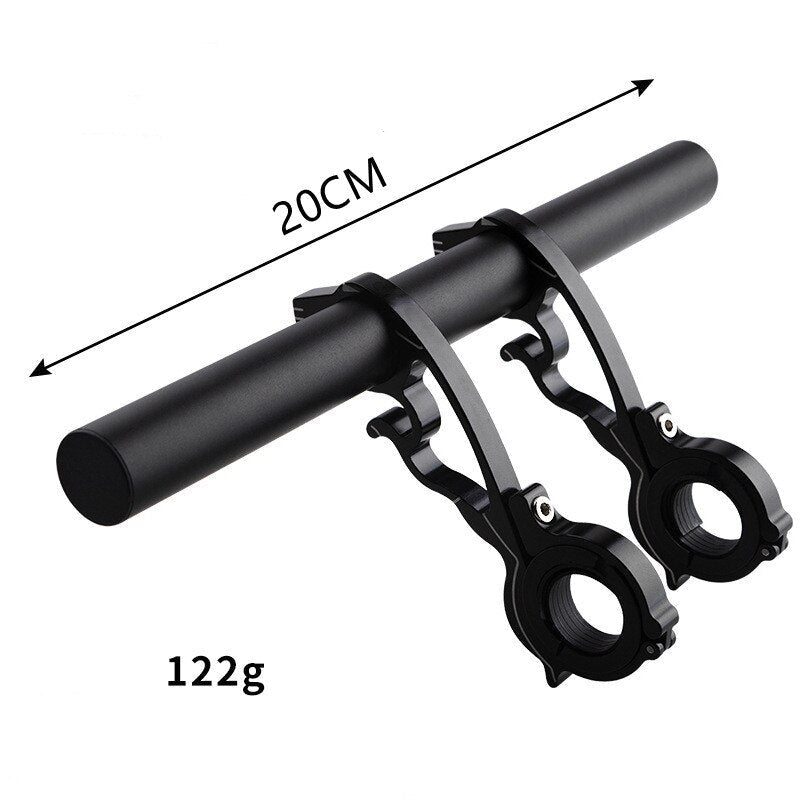 Bicycle Flashlight Holder & Handlebar Extender - Multi-function Bike Frame Extension Bracket & Accessories