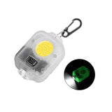 Mini LED Keychain Flashlight - Ultra Bright COB Torch, Rechargeable 500mAh Battery, Pocket Light for Outdoor Camping